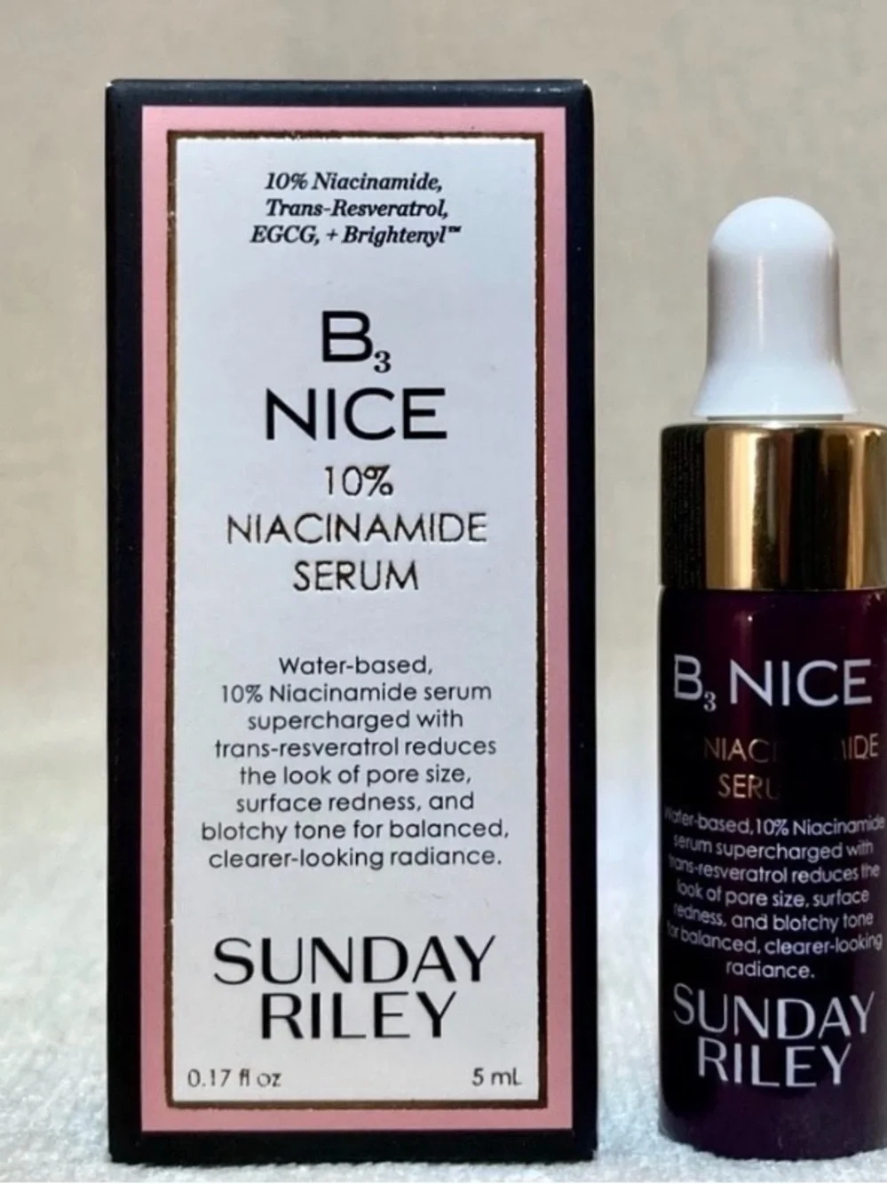 Sunday Riley B3 Nice Serum - Pink, Gold & White